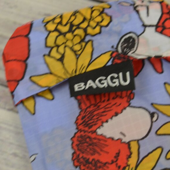 BAGGU Peanuts Snoopy Floral Flowers Reusable Bag NEW - Picture 12 of 12